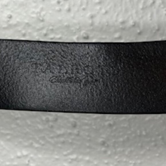 Talbots Plus Size Thick Black Leather Belt Size 2X - Picture 4 of 6